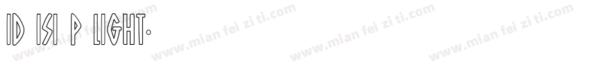 id isi p light字体转换